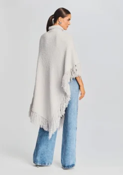 Frost Poncho -Women Clothing Shop Ecommerce Crop 20230815 Frost Poncho Silver 3334 ECOMM scaled