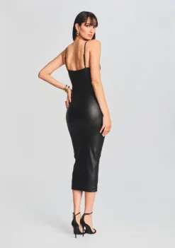 Norrie Coated Denim Dress -Women Clothing Shop Ecommerce Crop 20230816 SET1 NORRIEDRESSCOATEDBLACK 4207 ECOMM scaled