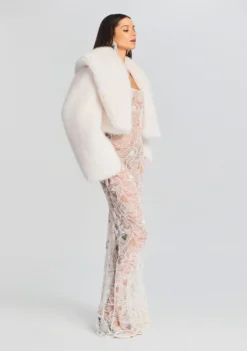 Cadence Faux Fur Coat -Women Clothing Shop Ecommerce Crop 20230816 SET1 RUBYDRESS ROYCEGLOVESWHITE 0775 ECOMM scaled