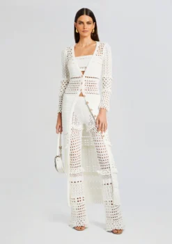 Alaia Knit Crochet Cardigan