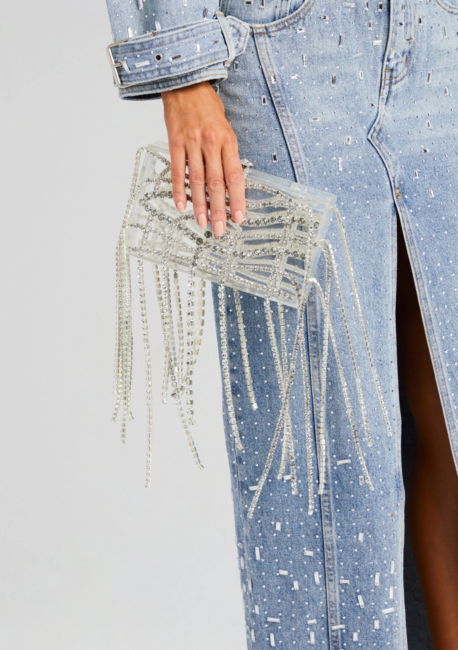 Palermo Embellished Denim Skirt 2 Palermo Embellished Denim Skirt - Image 2