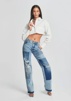 Heidi Straight Leg Patch Jean 9 Heidi Straight Leg Patch Jean -Women Clothing Shop Ecommerce Crop 230111 RETROFETE SET2 SHOT44 4711 eComm scaled