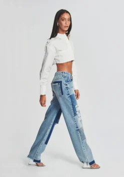 Heidi Straight Leg Patch Jean 7 Heidi Straight Leg Patch Jean -Women Clothing Shop Ecommerce Crop 230111 RETROFETE SET2 SHOT44 4767 eComm scaled