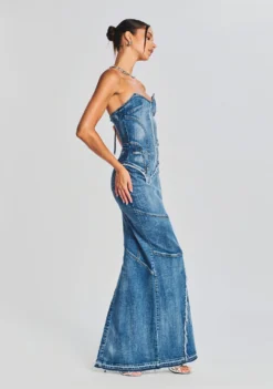 Tamara Denim Dress -Women Clothing Shop Ecommerce Crop 230510 RETROFETE SET1 5255 eComm scaled