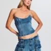 Allie Denim Top