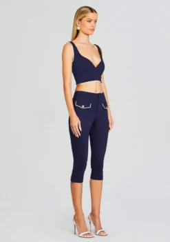Basil Capri Pant -Women Clothing Shop Ecommerce Crop 24 01 11 BASHABRATOP BASILPANT COSMOBLAZER NAVY 0984 ECOMM ade115b3 0a40 41c3 bf07 35e671d06f2f scaled