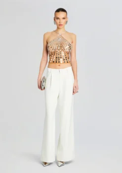 Sabel Embellished Top 9 Sabel Embellished Top -Women Clothing Shop Ecommerce Crop 24 02 29 SABELTOP TANNINSILVER 1207 ECOMM scaled