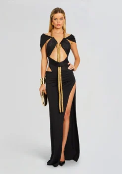 Leidy Bodysuit -Women Clothing Shop Ecommerce Crop 24 03 12 LEIDYBODYSUIT BLACKGOLD 2419 ECOMM scaled