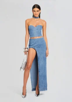 Rory Denim Top -Women Clothing Shop Ecommerce Crop 24 03 13 RORYTOP WYNTERSKIRT OASIS 0704 ECOMM scaled