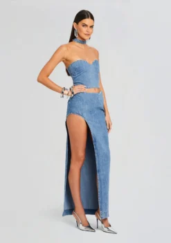 Rory Denim Top -Women Clothing Shop Ecommerce Crop 24 03 13 RORYTOP WYNTERSKIRT OASIS 0745 ECOMM scaled