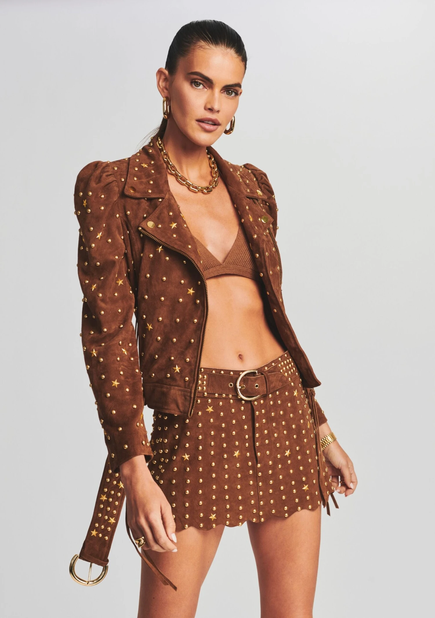 Tai Suede Studded Jacket 1 Tai Suede Studded Jacket