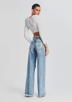 Mountain Wide Leg Jean 8 Mountain Wide Leg Jean -Women Clothing Shop Ecommerce Crop Retrofete eComm 220921 SHOT 67 5445 scaled